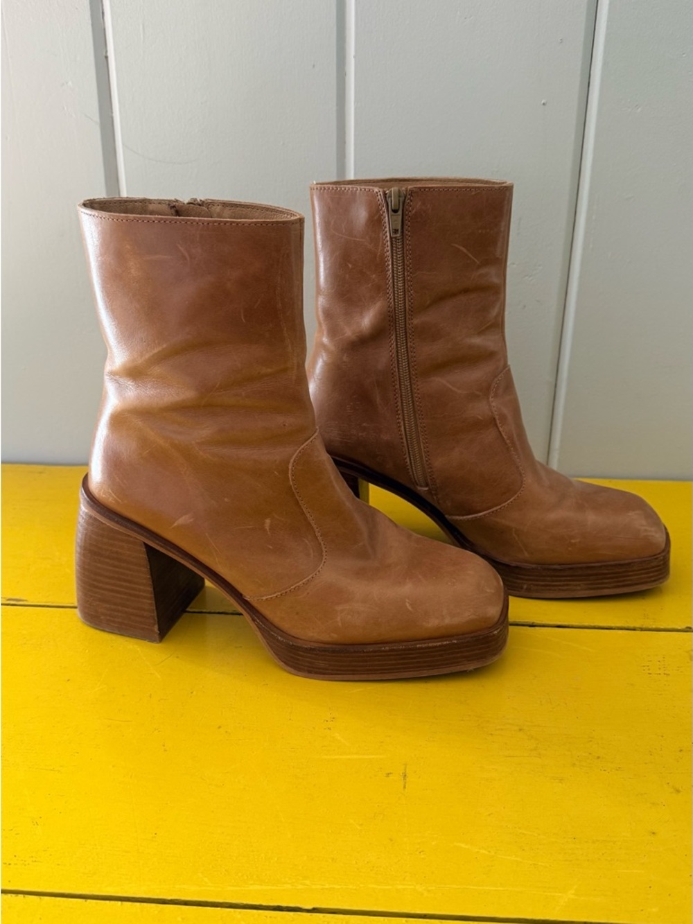 Free People Leather Ankle Boots